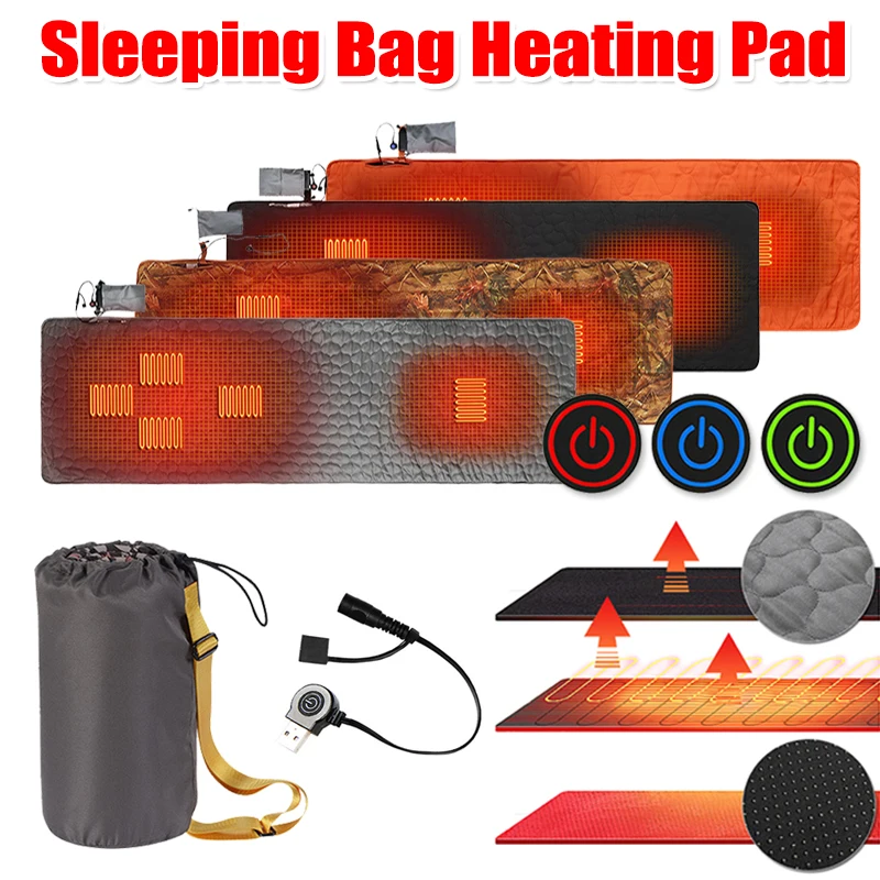 

USB Electric Blankets for Bed Intelligent Thermostat Heating Mattress Outdoor Camping Sleeping Bag Warming Mat Body Warmer