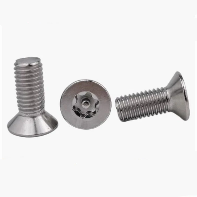 200pcs M4*30 DIN7991 Torx Flat Head Tamper Proof Security Screw A2 Stainless Steel Anti-theft Countersunk Screws