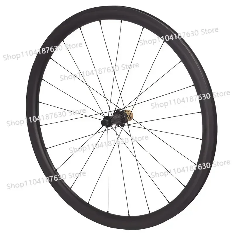 700C 60T Ratchet Carbon Fiber Carbon Knife Highway Wheel Set Fat Ring Ultra Light 38.50.60 MmV/C Brake Disc Brake