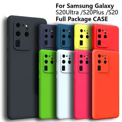 For Samsung Galaxy S20 Ultra Case For samsung Galaxy S20 plus Silky Silicone Cover High Quality Soft-Touch Back Protective S20FE