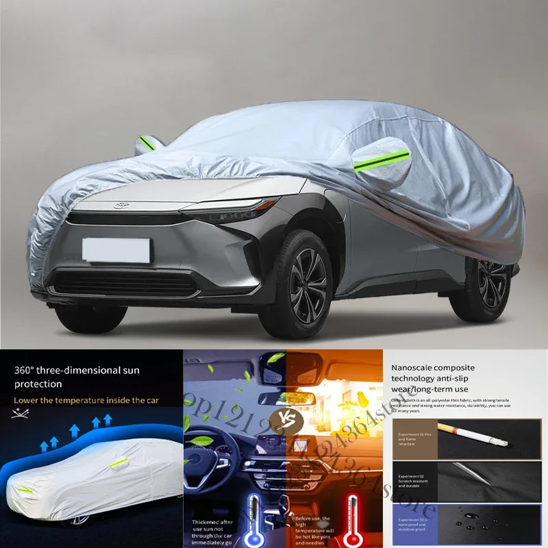 

For Toyota bZ4X fit Outdoor Protection Full Car Covers Snow Cover Sunshade Waterproof Dustproof Exterior Car cover protection