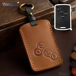Leatehr Car Key Case Cover for Renault Megane 2 3 Clio Scenic Duster Kaptur Captur Logan Laguna Zoe Koleos Danilo Nema Fluence