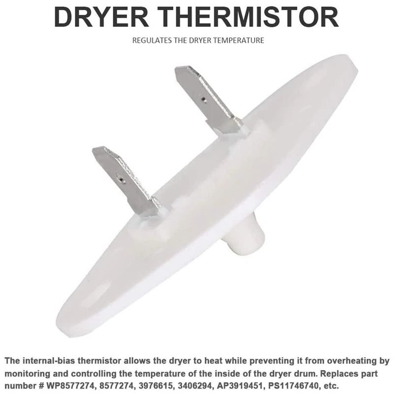 4X 8577274   Piezas de repuesto del termistor del secador para 3976615   AP AP- mostrar título original 3919451   WP 8577274   PS 993287 3390292