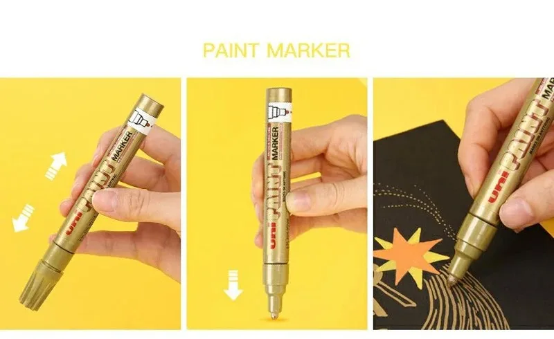 1 stücke Japan UNI Farbe Marker PX-21 Farbe Öl-basierte Permanent 0,8-1,2mm Reifen Ausbesserung Malerei wasserdichte Graffiti Kunst Liefert – Detail 3