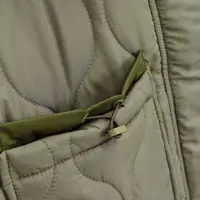 2026 Autumn Winter Women's Vintage Quilted Army Green Padded Coats Lady Elegant Drawstring High Neck Pockets Cotton Jacket Parka 4