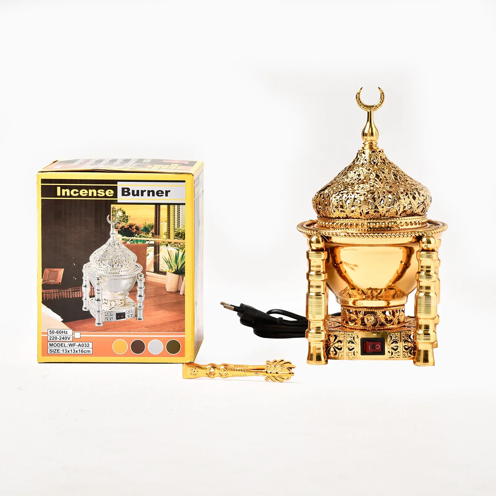 Metal Incense Burners for Home Office Electric Incense Sticks Burner Air Fresheners Yoga Decoration Room Fragrance Bakhoor