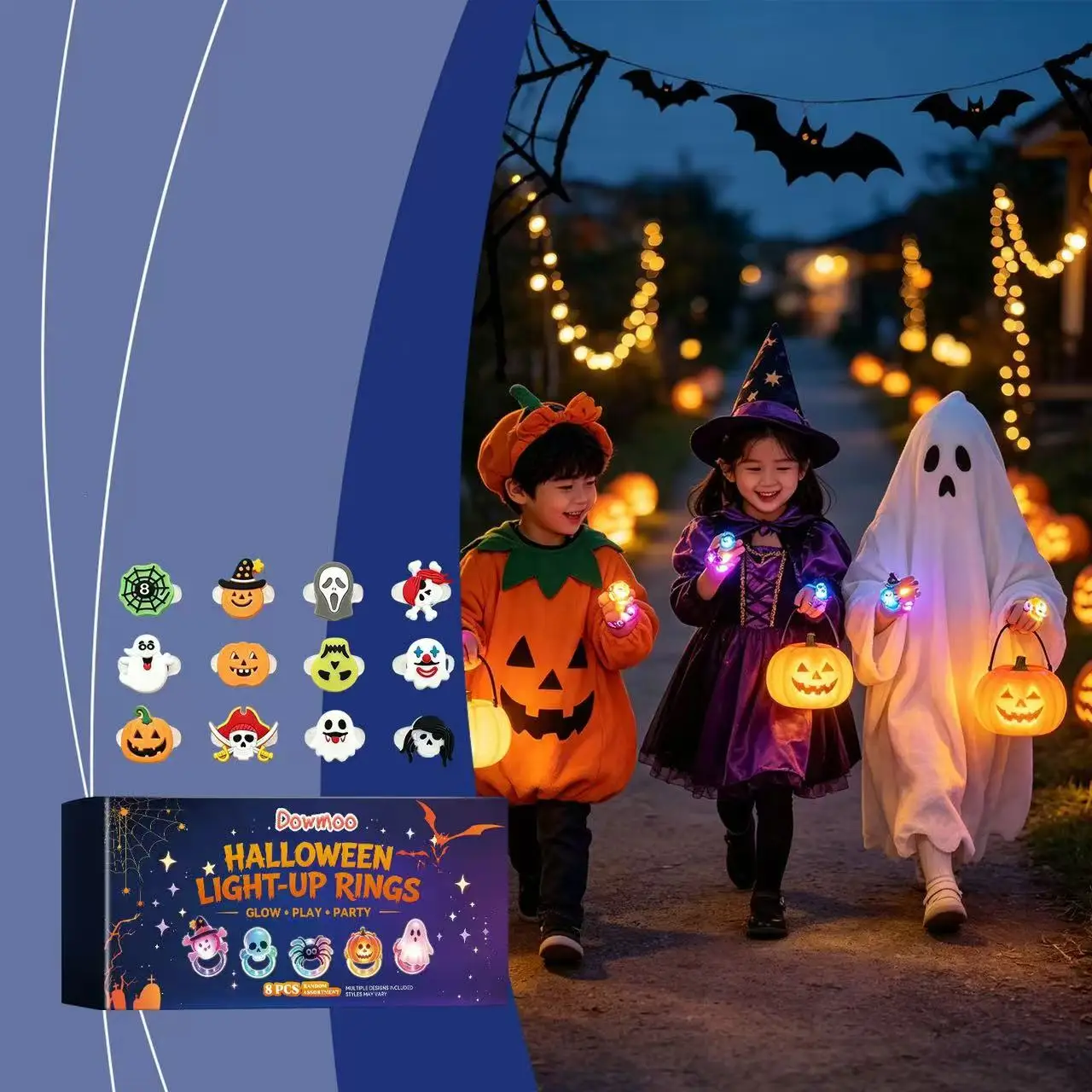 kids-halloween-led-flashing-light‑up-rings-assorted-cartoon-ghost-pumpkin-skull-glowing-ring-trick-or-treat-gifts-bulk-supply