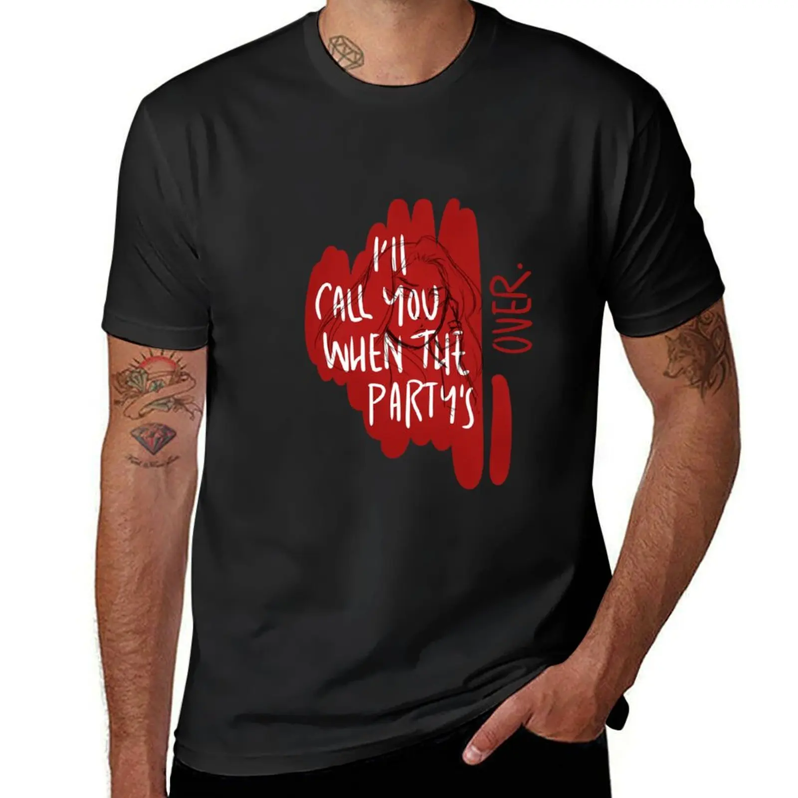 

when the party's over. T-Shirt anime vintage Man t-shirt t shirts for men graphic