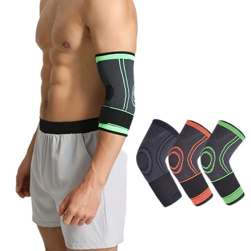 Arm Support Compression Sleeve Elbow Brace Support Protector for Weightlifting Arthritis Volleyball Tennis Arm Brace Bandage