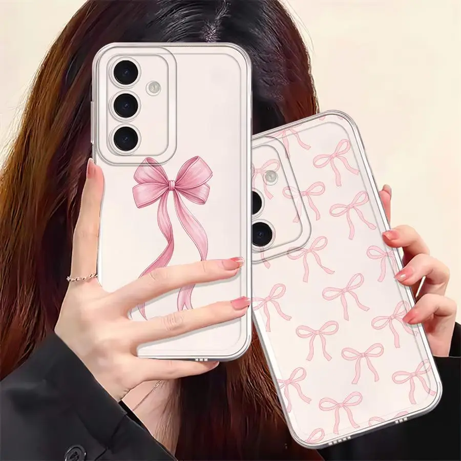 Cute Pink Heart Bow Case for Samsung Galaxy A Series