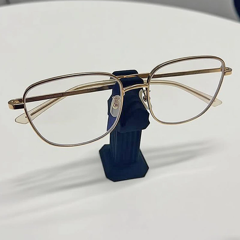1Pc Modern Eyeglass Stand Glasses Stand Bar Shape Interesting Simple Glasses Stand Ornaments Decorative Holder