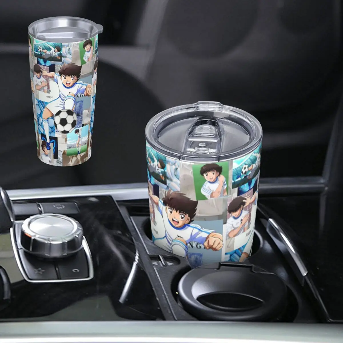 Ozora Oliver Atom Capitan Tsubasa Stainless Steel Tumbler Vacuum Insulated Mug Thermal Cold Cup Straws With Lid 20oz