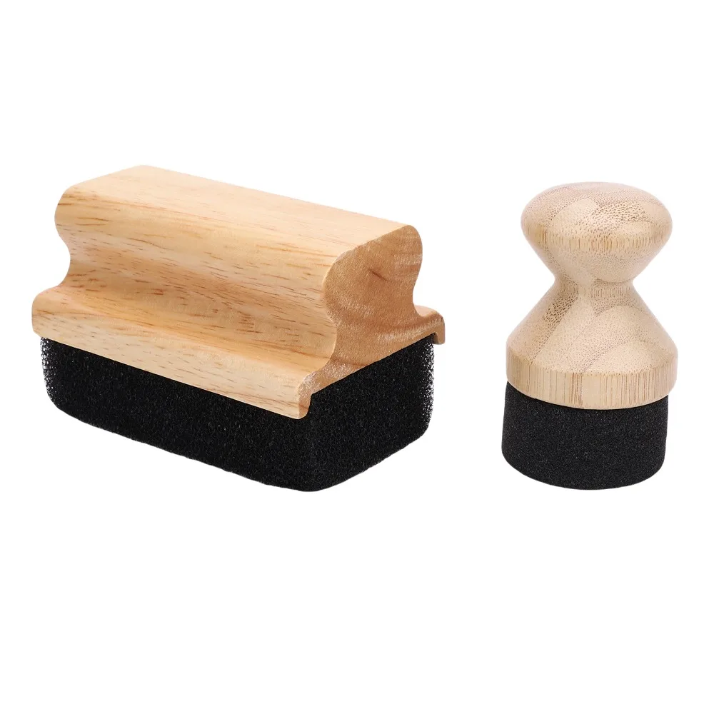 Classic Wood Color Oil Wax Applicator Wood Sponge Pads Cutting Board Applicator Wood Applicator Sponge For Countertops