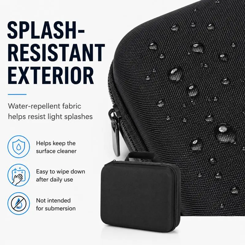 EVA-Aufbewahrungsbox, Reisetasche mit Reißverschluss, kleine tragbare Schutztasche, Outdoor-Werkzeugtasche, Organizer für Zubehör – Detail 6