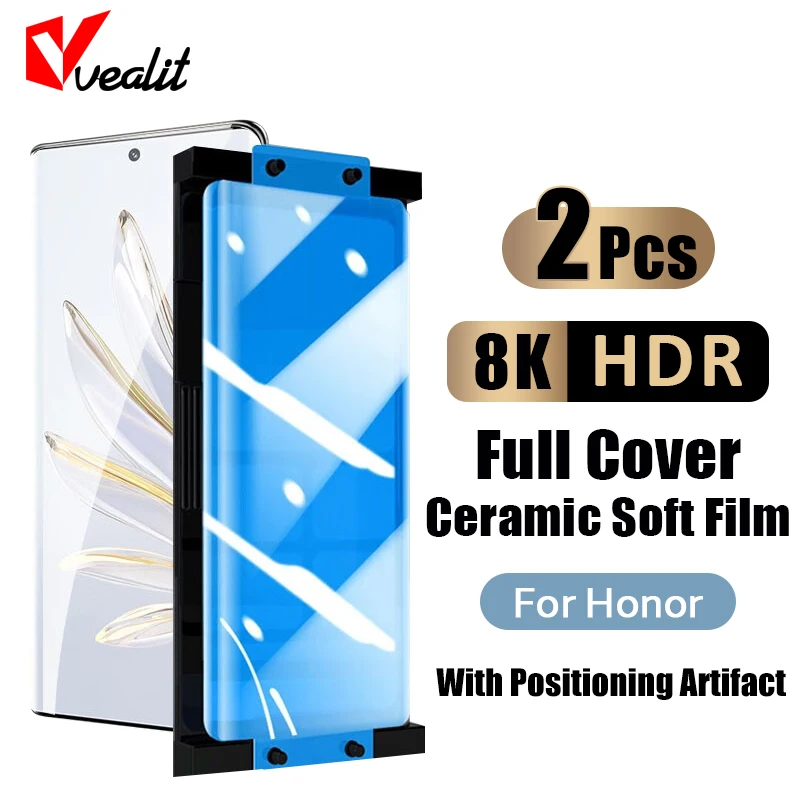 

2 шт., Мягкая Керамическая пленка для Honor 90 80 70 60 SE 50 X9A X9B