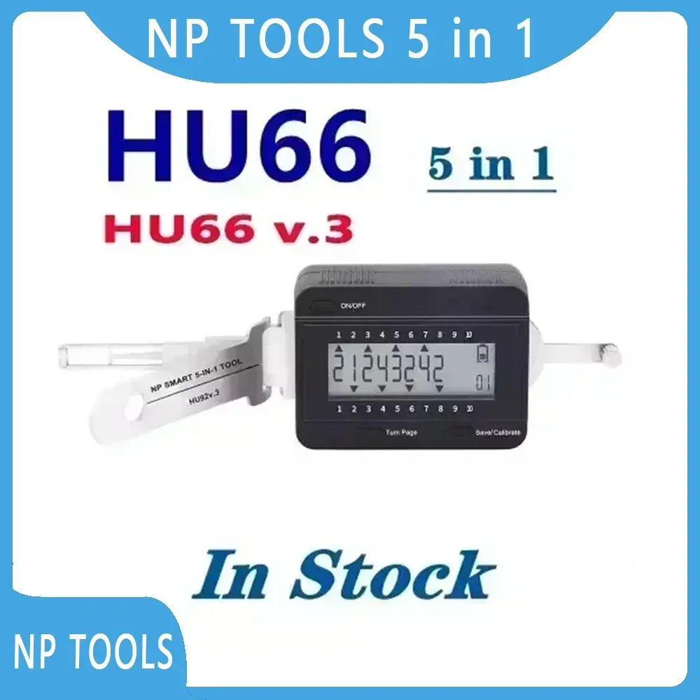 NP Tools Smart 5 in 1 HU66 V.3 HU66V.3 Key Tool for Audi VW Auto Magic Tool Locksmith Turbo Decoder Auto Door Lock Repair Tools+