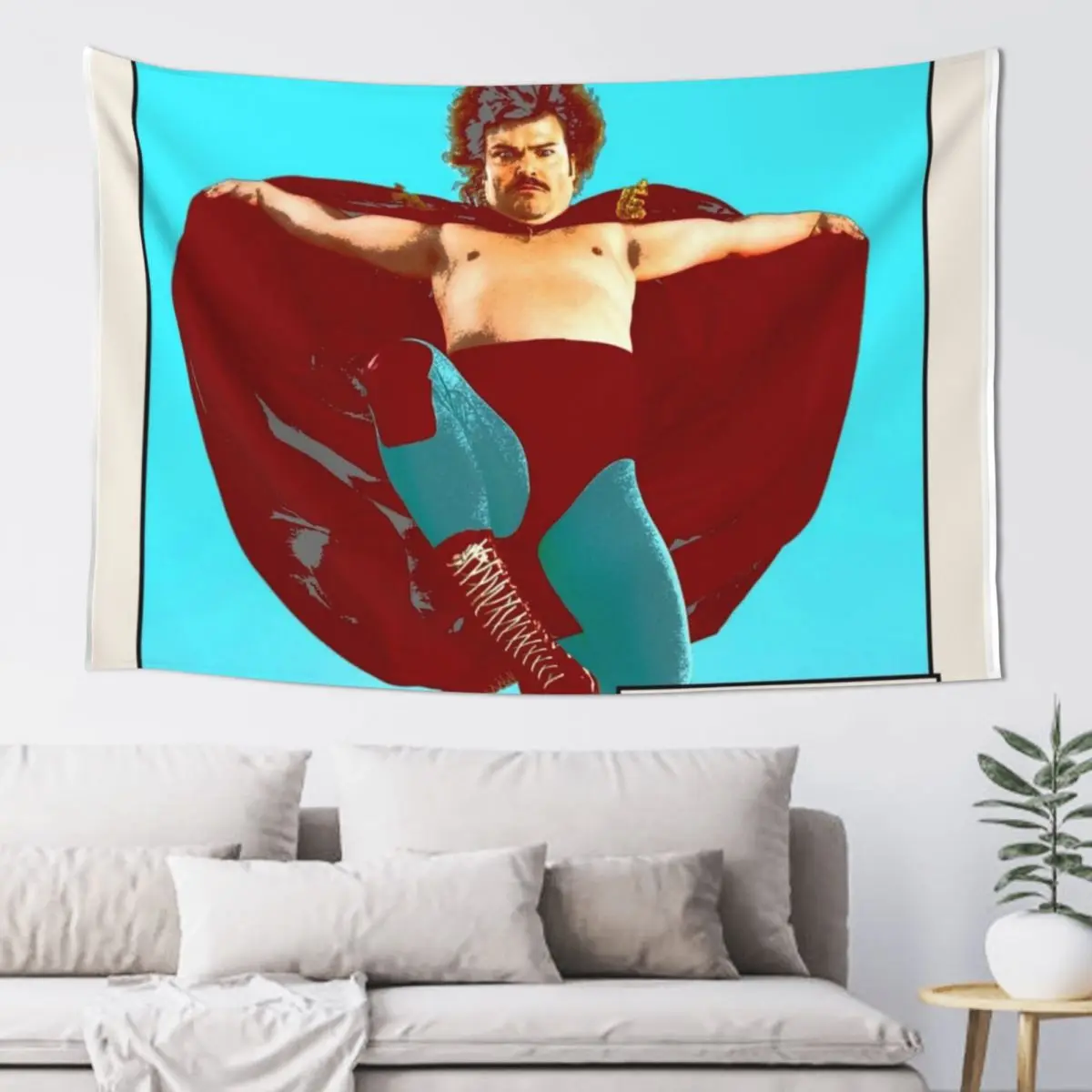 

Nacho Libre - I Want To Win! Tapestry Decor Home Room Decoration Accessories Art Mural Wall Decoration Items Tapestry