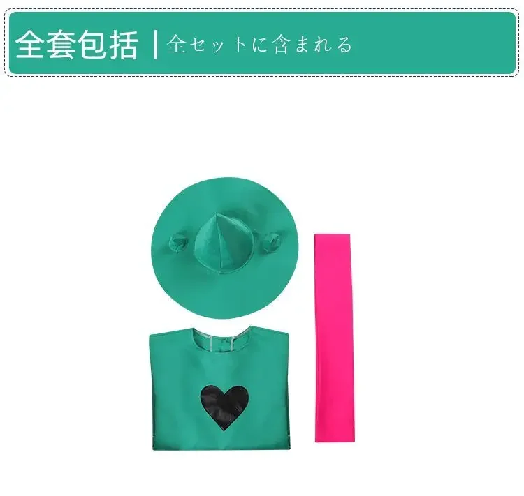 Undertale Ralsei Cosplay capa a capuche haut Deltarune Cosplay capa tenue con chapeau écharpe disfraz de halloween