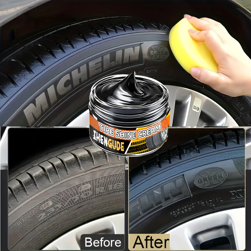 1 Piece 100g Car Plastic Repair Wax, Multifunctional Leather Wax, Durable Time Can Reach 2-3 Years, Repair Scratches and Enhance Tire Gloss, Suitable for Black Interior Updates of Car Engine Compartment