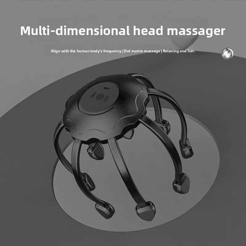 Spot octopus head massager multi-contact dot matrix vibration massager PP decompression new product relaxation electric