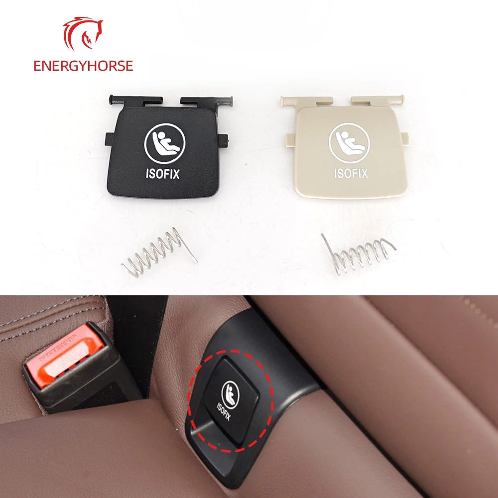 

For BMW X3 X4 G01 G02 G08 Car Rear Seat Hook ISOFIX Cover Child Restraint Car Rear Seat Hook Black Beige