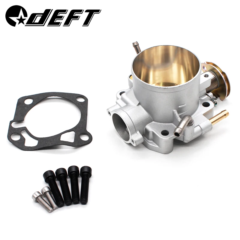 

DEFT Aluminum Silver Intake Manifold 70mm Throttle Body For Honda B16 B18 D16 F22 B20 D/B/H/F EG EK H22