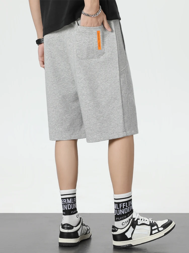 Summer Baggy Sweatshorts Men Hip Hop Streetwear Loose Jogger Short Men Straight Cotton Casual Shorts