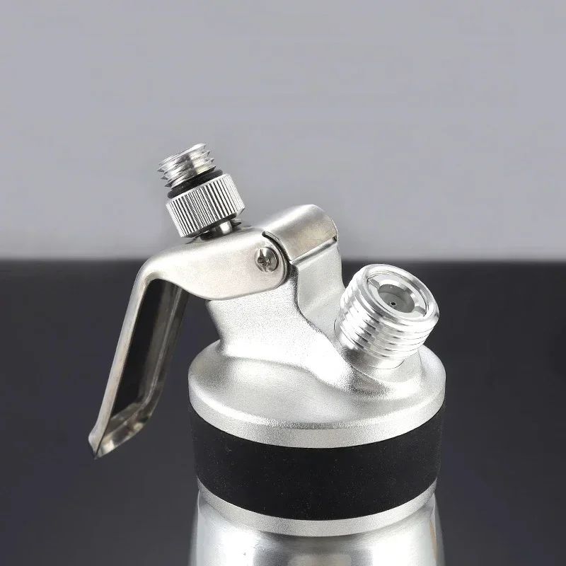 250/500/1000ml Cream Gun Stainless Steel Cream Foamer Stainless Steel Inlaid Vase Nitrogen Siphon Bottle Baking Reusable