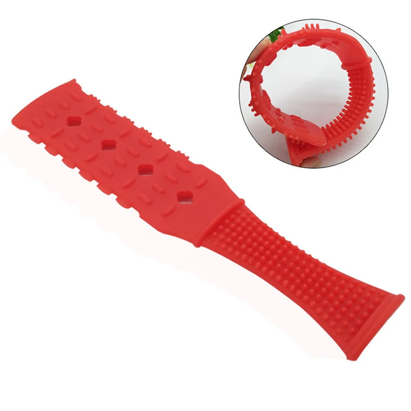 1pcs Silicone Flexible Back Hammer Body Massage Patting Tool Handheld Massager Sticks With Handle For Relaxing The Body