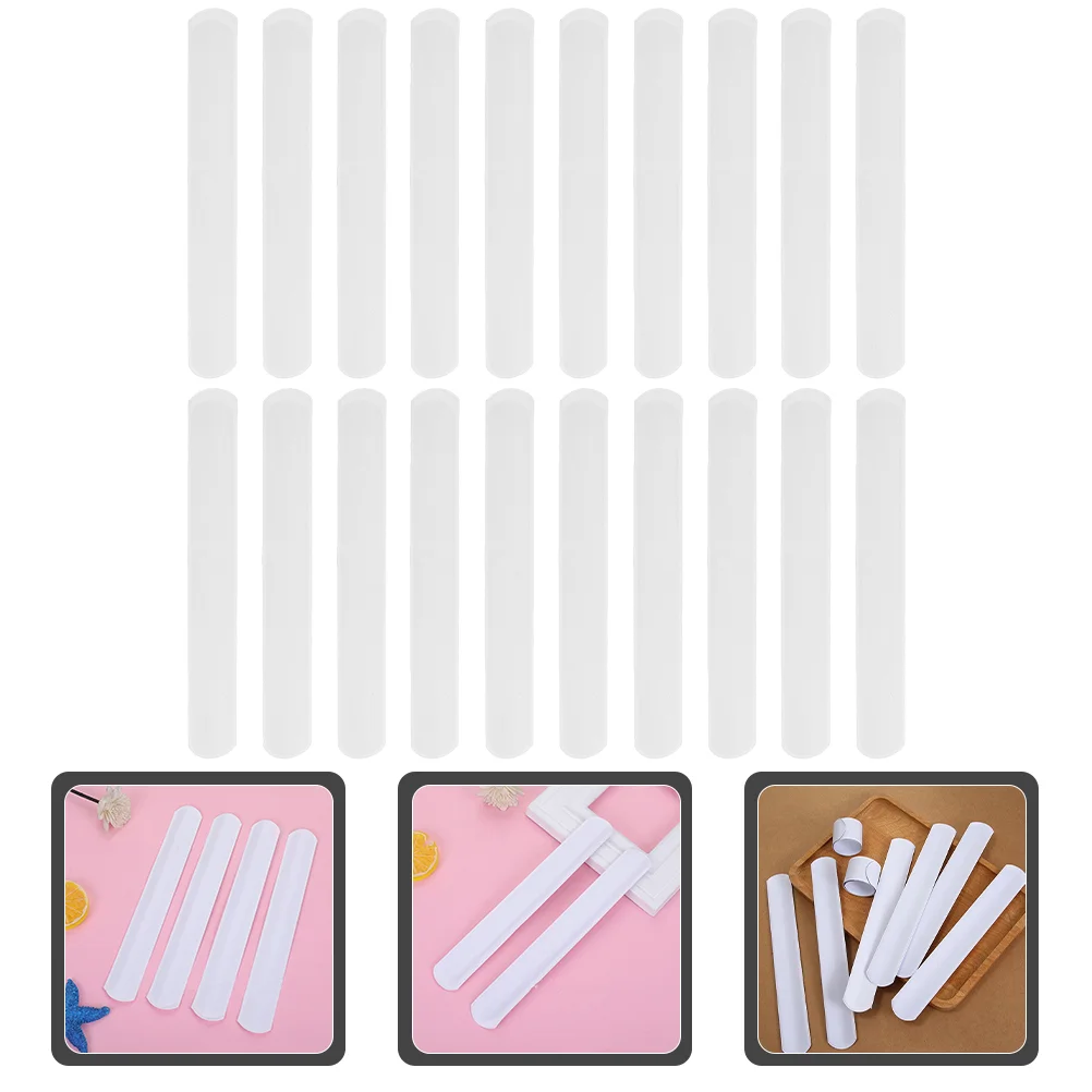 

Bracelet Christmas Snap Bands 30 Pure White Ring Accessories for Charm Plain Slap Kits Kids Boys Toy