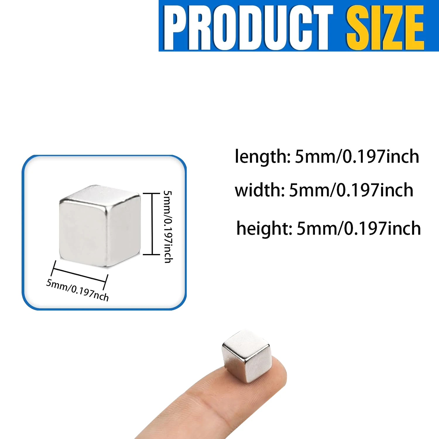 Superstarker Neodym-Magnet, starker NdFeB-Magnet, Würfelmagnet, quadratischer Magnet, Kühlschrankmagnet – Detail 4
