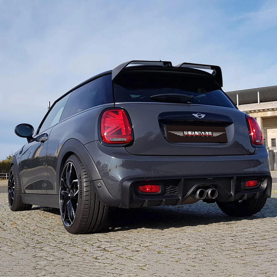 FRP Material Rear Diffuser For MINI COOPER S F55 F56 F57 2014-2020 Rear Bumper Lip Splitters Car External Accessories Body Kit