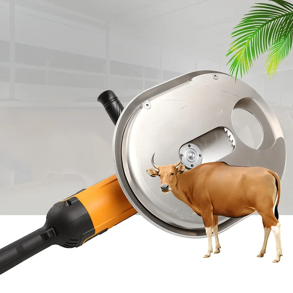 220V Electric Dehorning Cutter Tool Angle Grinder For Cattle Livestock Goat Cow Horn Saw Style With Safety Guard Farm Equipment