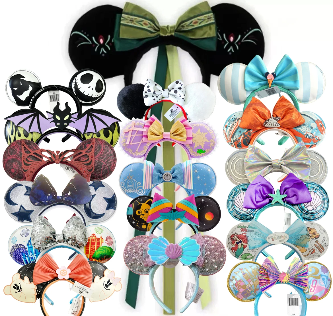 DISNEY PRINCESS Mickey Mouse Ears Headband 2025 Loungefly Halloween Fright Night Headwear for Adult Kids Holiday Hairband