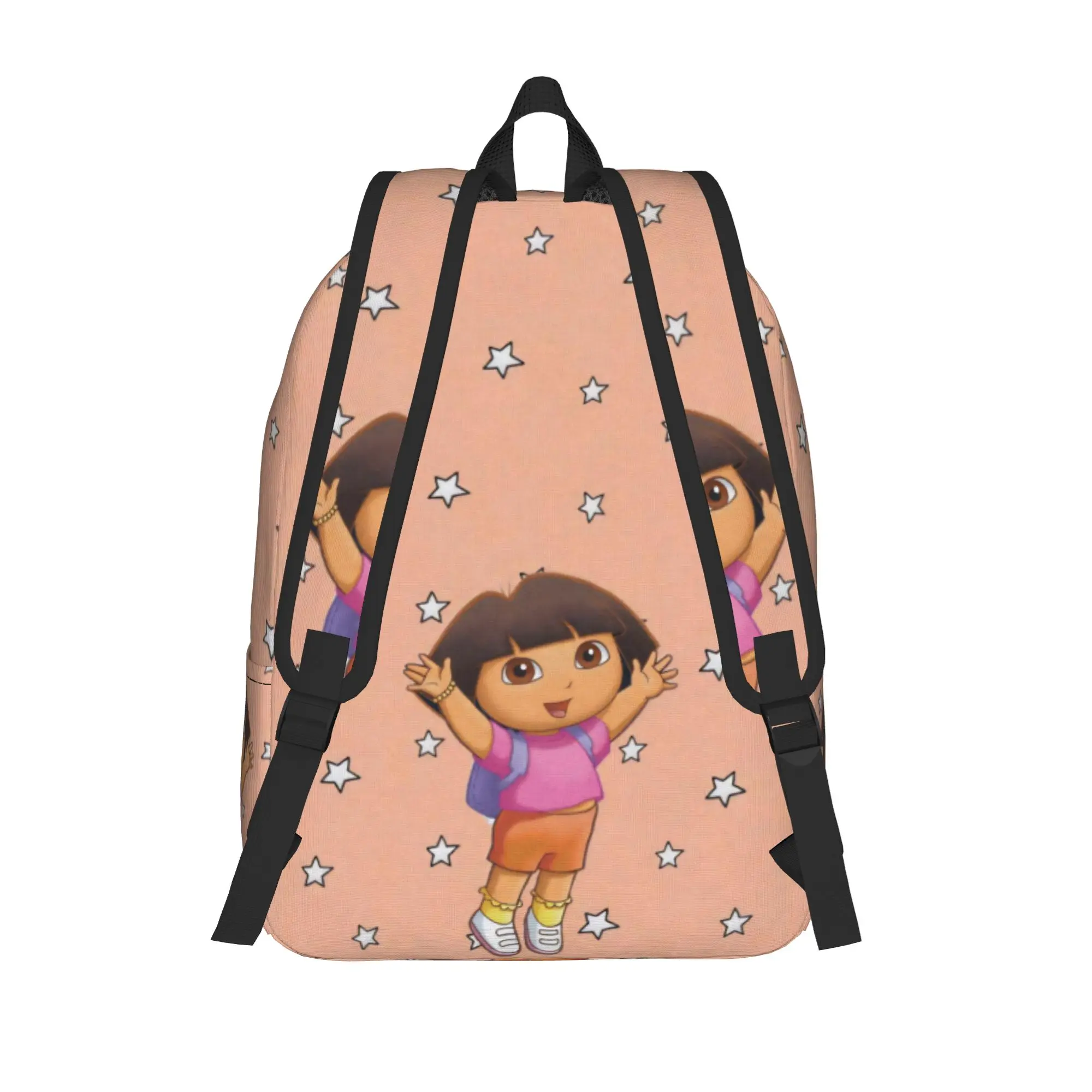D-Doras Friends Boots Monkey Backpack Men Women Cool High School Work Daypack Explorer Cartoon Laptop Computer Canvas Bags Gift