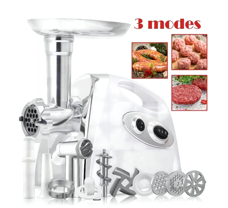 SUGIFT 1200W Electric Meat Grinder with Sausage Kit & 3 Grinder Plates, Sausage Stuffer Maker