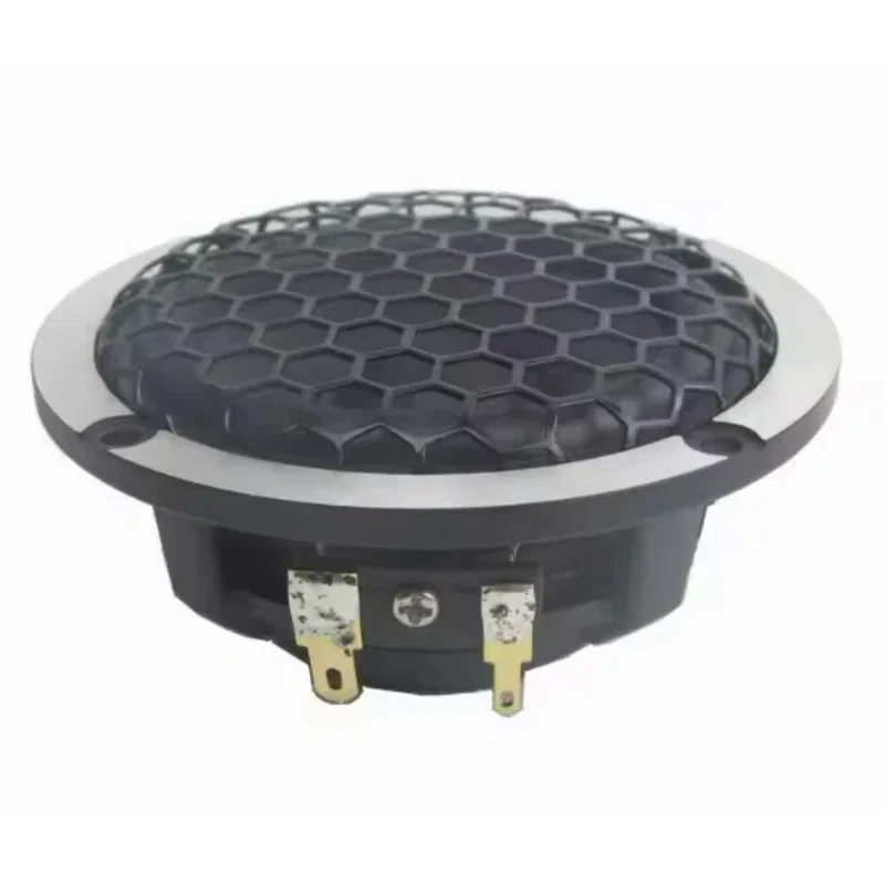 SOTAMIA 1 Buah Speaker Mobil Jangkauan Penuh 3 Inci 4/8 Ohm 15W Tempat Baskom Aluminium Kerucut Kertas Wol Speaker Jarak Menengah Mobil Jaring Heksagonal