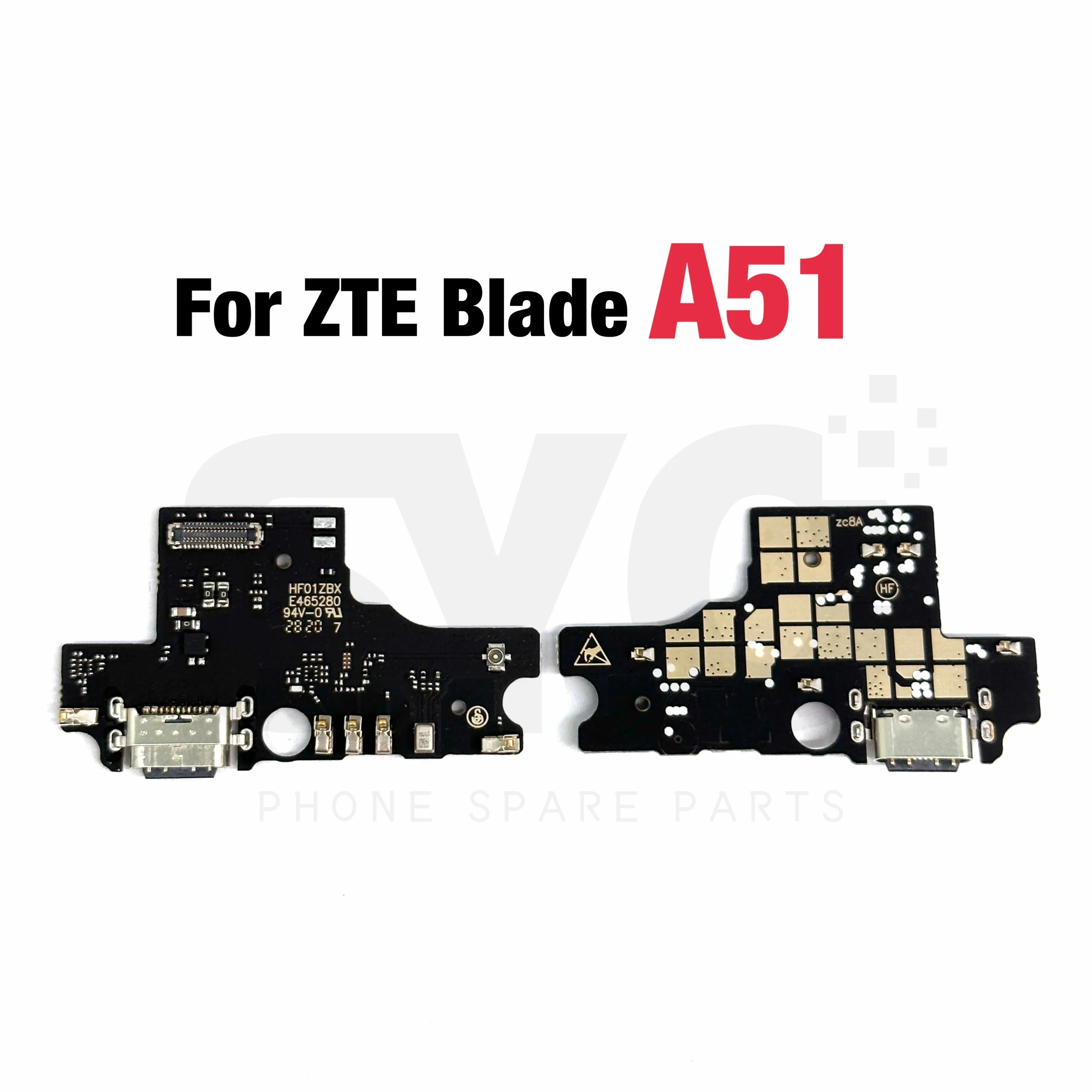New  For ZTE Blade A51 A71 2021 USB Charging Port Dock Connector Flex Cable With IC Replacement Parts