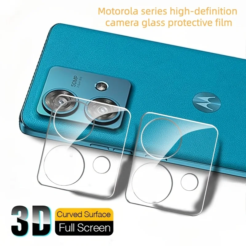 2pcs3D lens protective film suitable for Motorola Moto G85/G45 camera Edge50Pro/50Ultra/40 Neo tempered glass lens cover