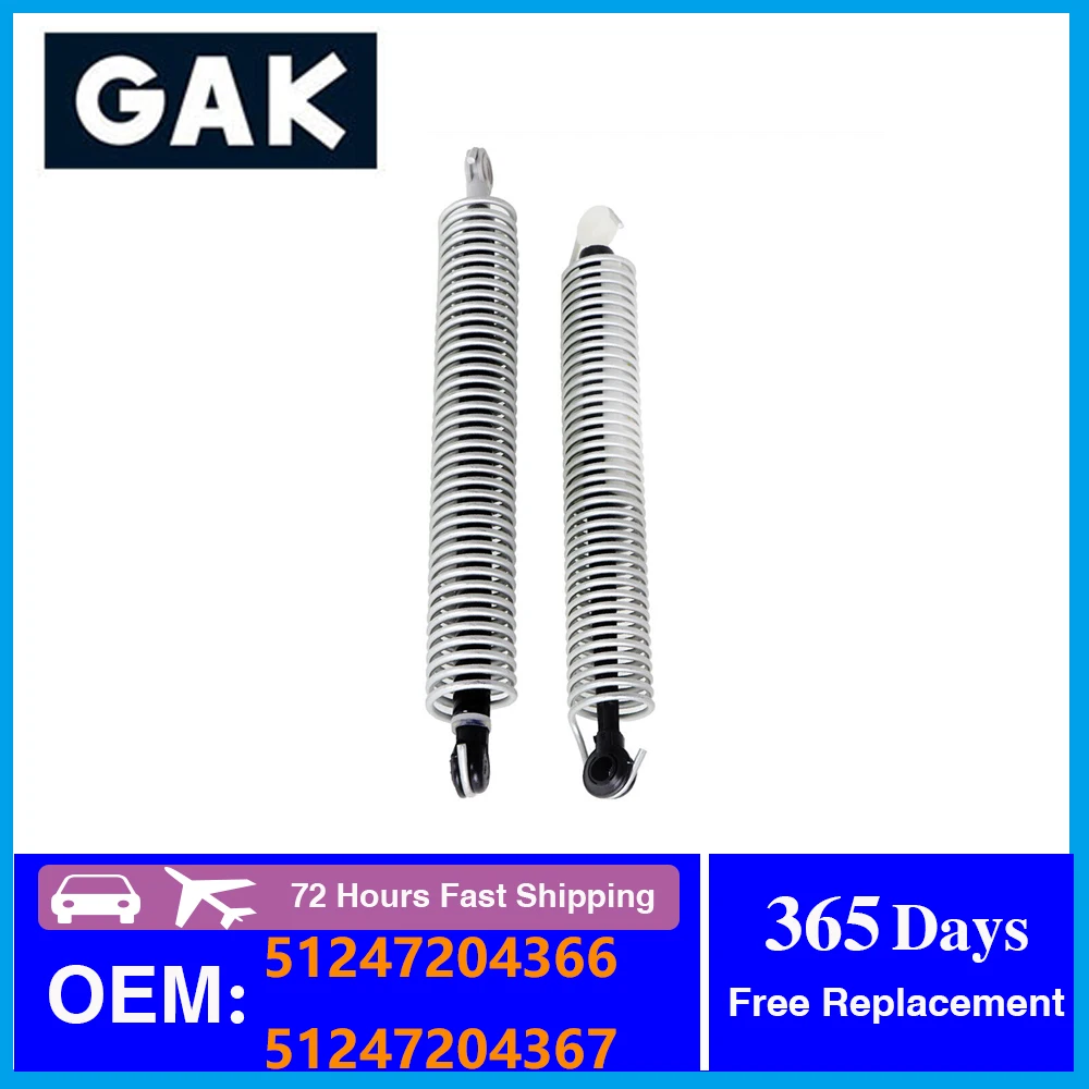 GAK 51247204366 51247204367 Car Trunk Lid Return Spring For BMW 5' F10 520i 528i 535i 525d 535d Rear Leaf Spring Suspension Iron