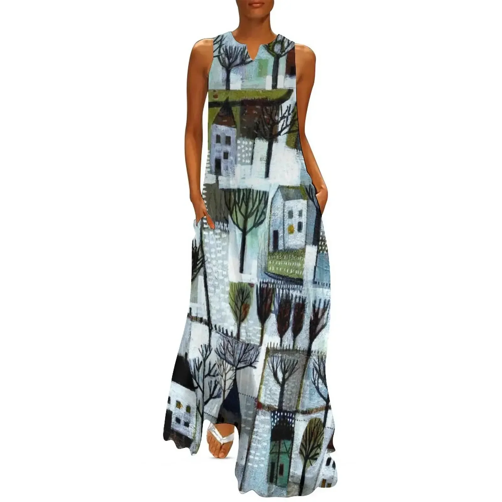 

Walking to you. A winter scene. Long Dress Dress vintage luxury dresses elegant dress summer woman 2025