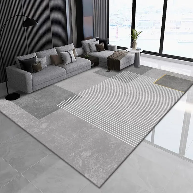 VIKAMA Leichter, luxuriöser Premium-Flanell-Teppich, Schlafzimmer, Wohnzimmer, Büro, Sofa, Bodenmatte, Nachttisch-Teppiche, pflegeleichte Heimdekoration