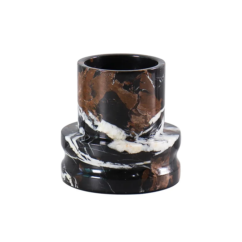 Home Modern Light Luxury Chinese Villa Hotel Entrance A few natural marble flower utensils floral decorative ornaments