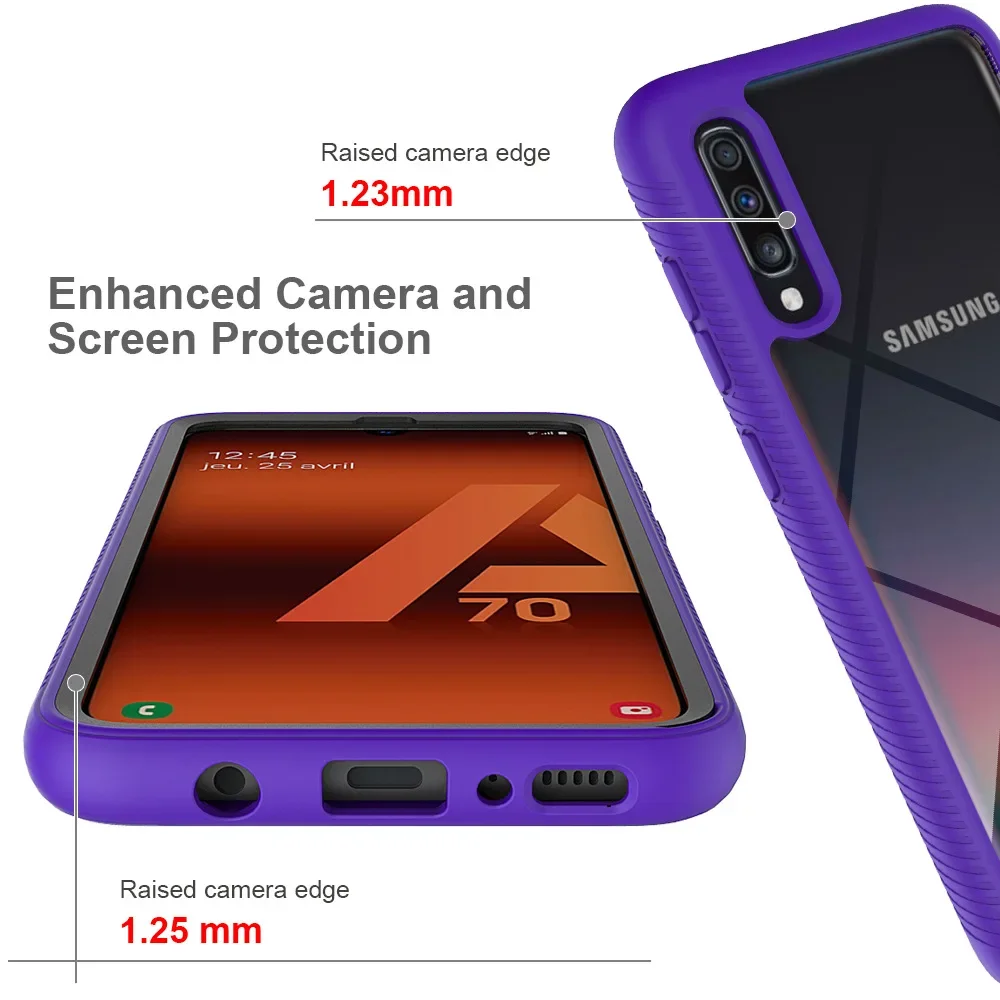 TPU/PC Sky Case for Samsung Galaxy A70 A50 A50s A30s Funda Capa Two Layer Protect Hybrid Shockproof Shell Heavy Duty Phone Cover