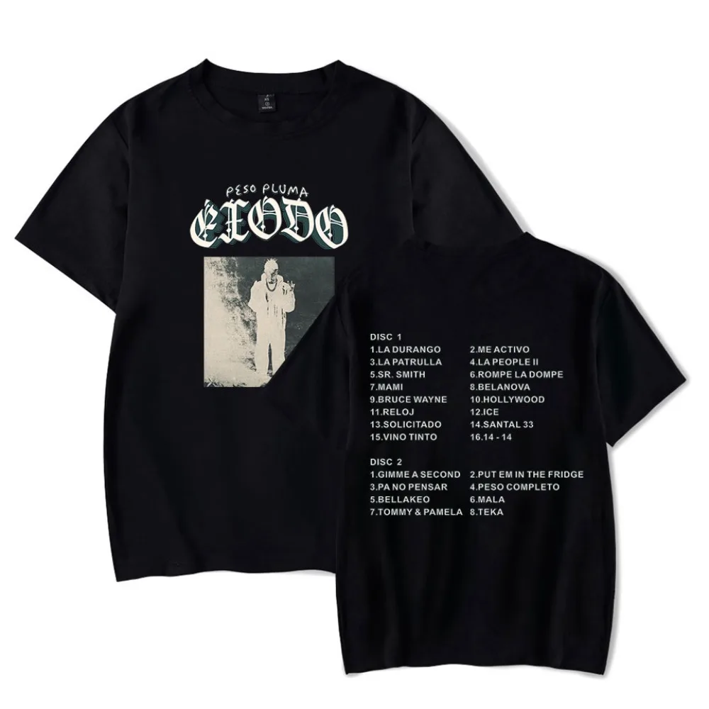 Peso Pluma Exodo Album Merch T-Shirt Unisex Short Sleeved T Shirt Casual Tee