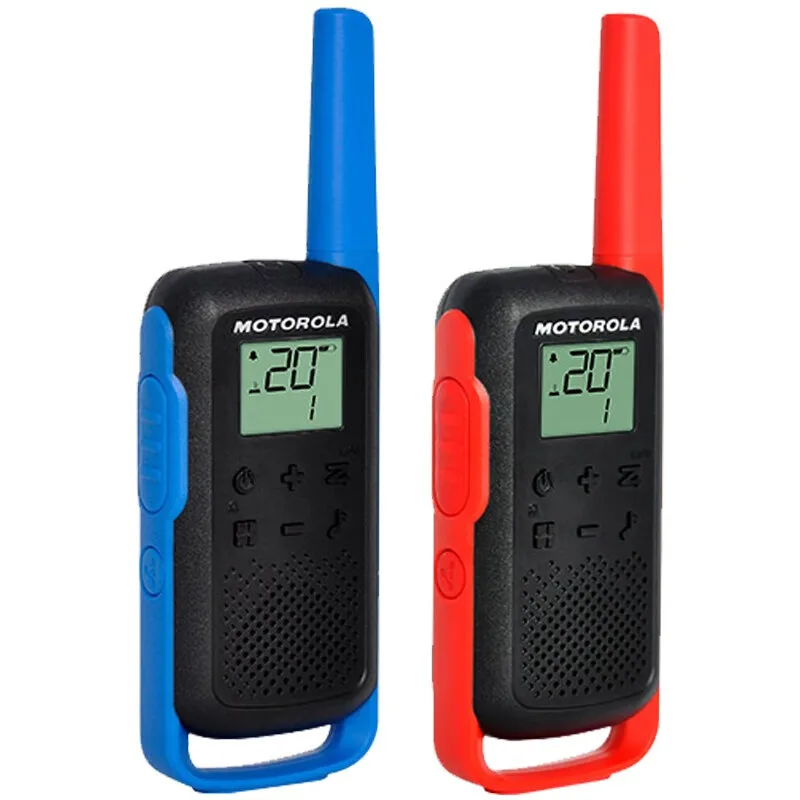 Motorola-Walkie Talkie T62 Go 16 Channels up to 8 km Range No Call charges Outdoor adventures Travel