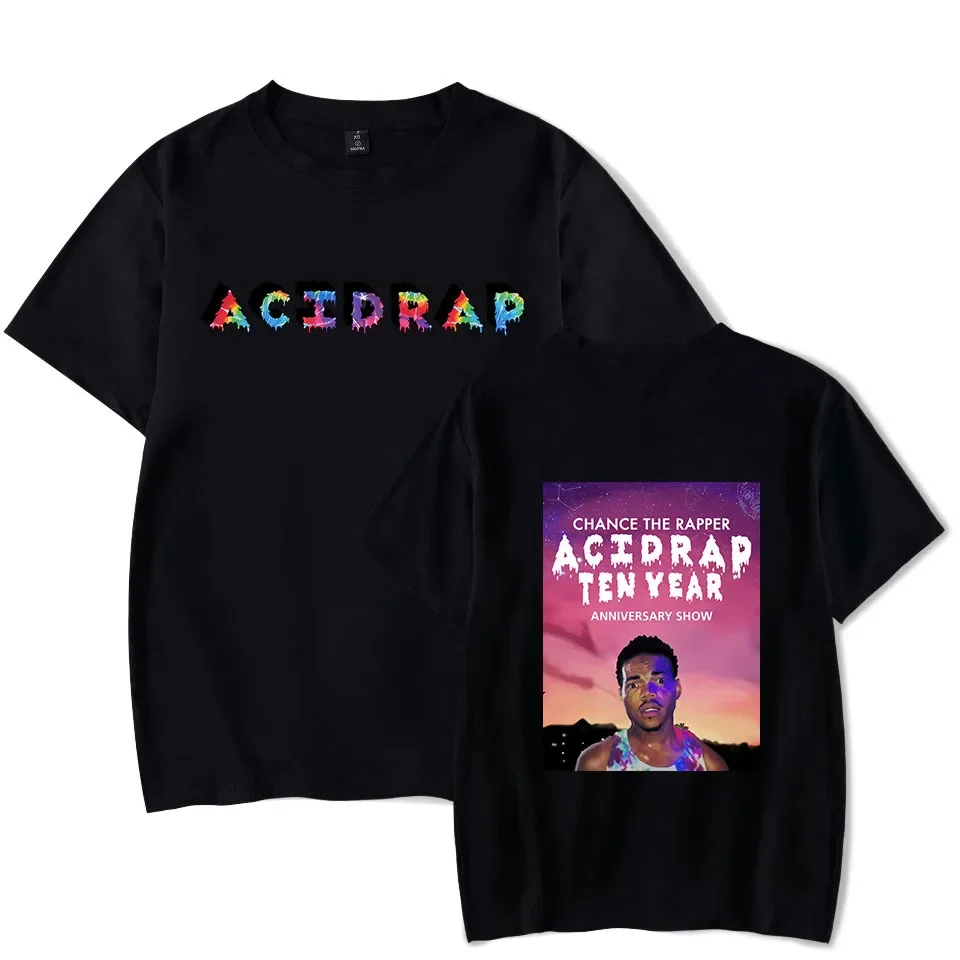 

Chance the Rapper Merch Acid Rap 10 Year Anniversary Print T-shirt Unisex Fashion Casual Style Short Sleeve Tee Streetwear