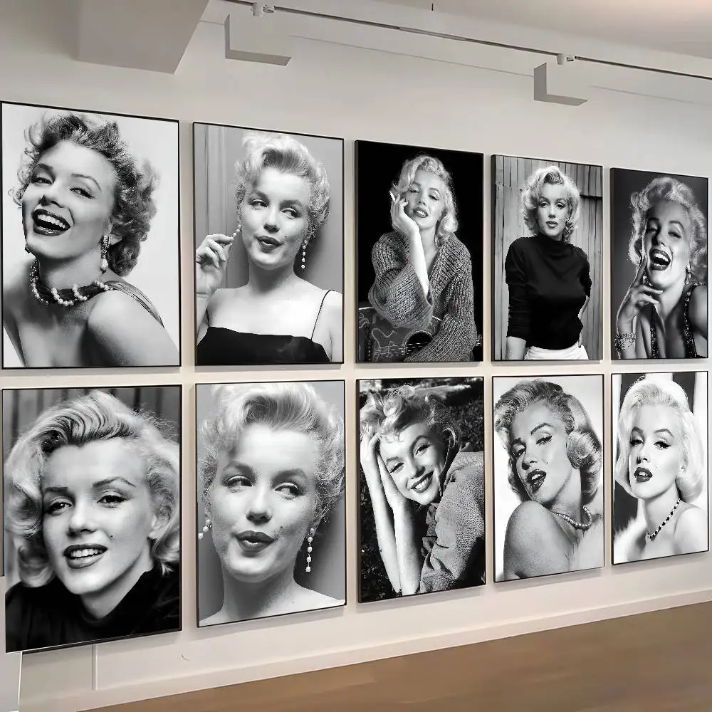 مارلين مونرو المشارك ورقة طباعة غرفة المعيشة المنزلي غرفة نوم مدخل بار مطعم مقهى الفن