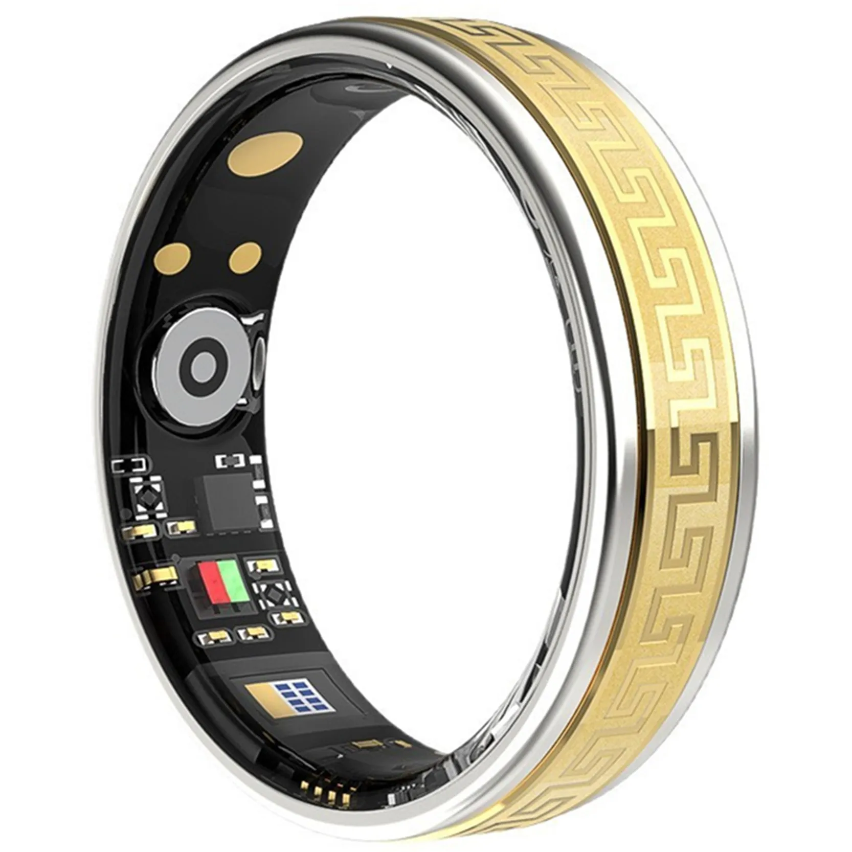 

Rotating Pressure Reducing Smart Ring Waterproof Heart Rate Blood Pressure Health Monitor Sleep Outdoor Sport Bluetooth Bracelet