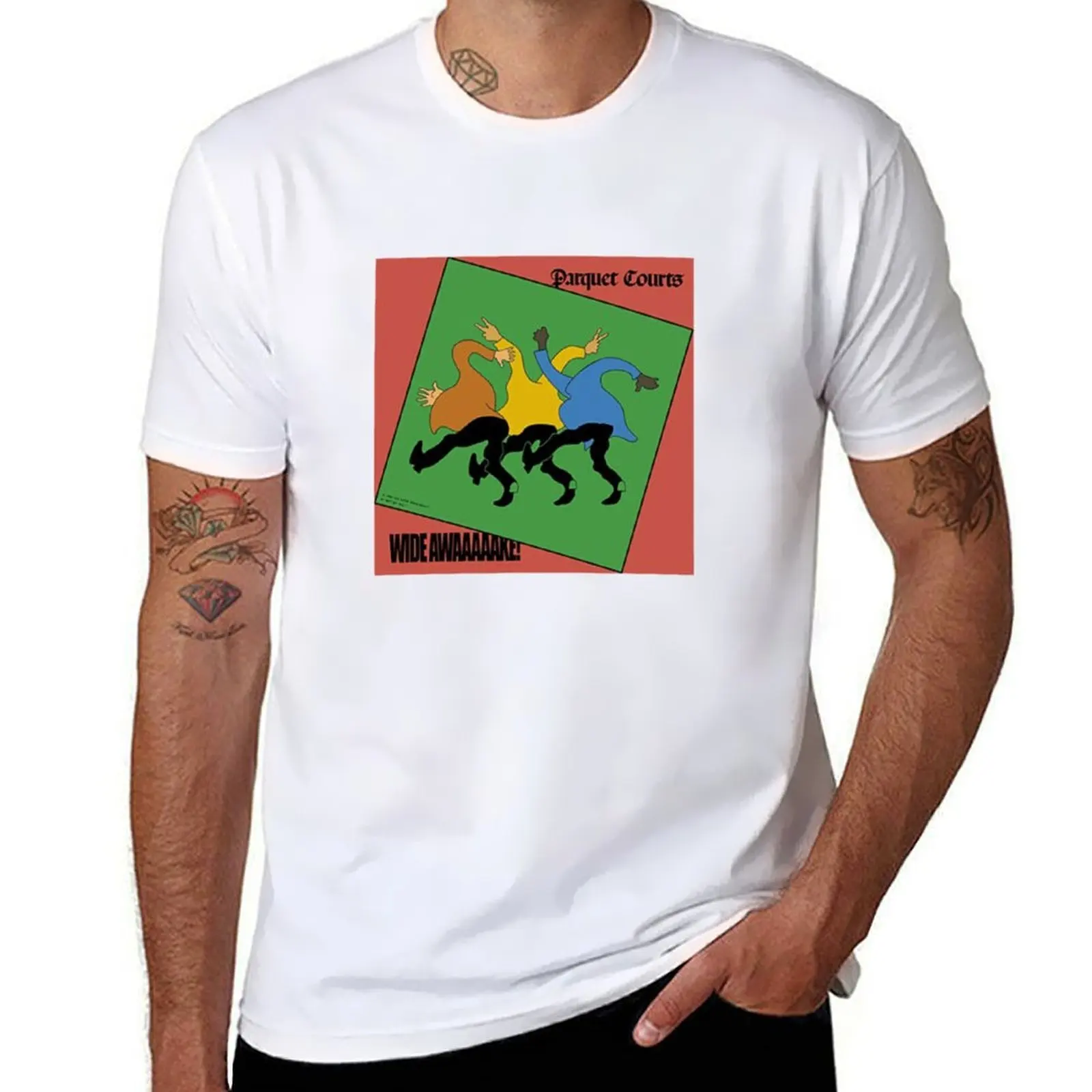 

Parquet Courts Wide Awake T-Shirt anime t shirts oversize man t shirts cotton T-Shirt